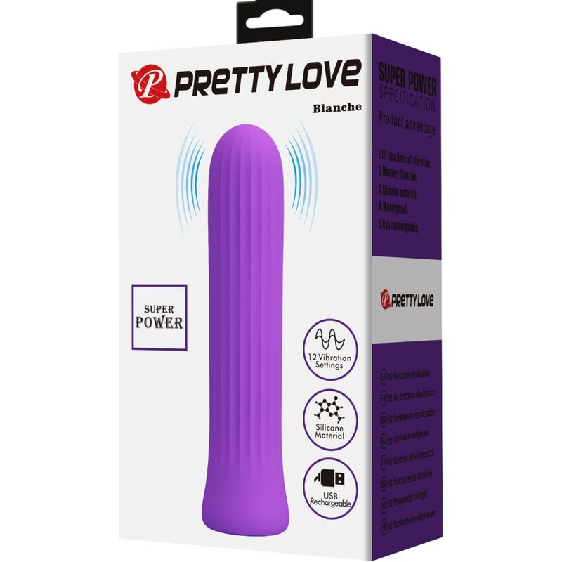 PRETTY LOVE - BLANCHE LILAC STIMULATOR VIBRATOR – Bild 6