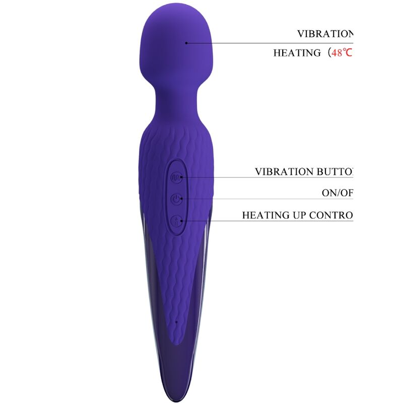 PRETTY LOVE - ANTONY YOUTH WAND VIBRATOR VIOLET WRMEEFFEKT – Bild 3