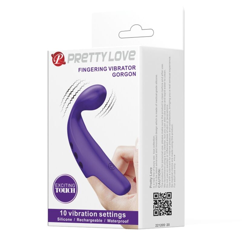PRETTY LOVE - GORGON PURPLE WIEDERAUFLADBARER FINGERVIBRATOR – Bild 8