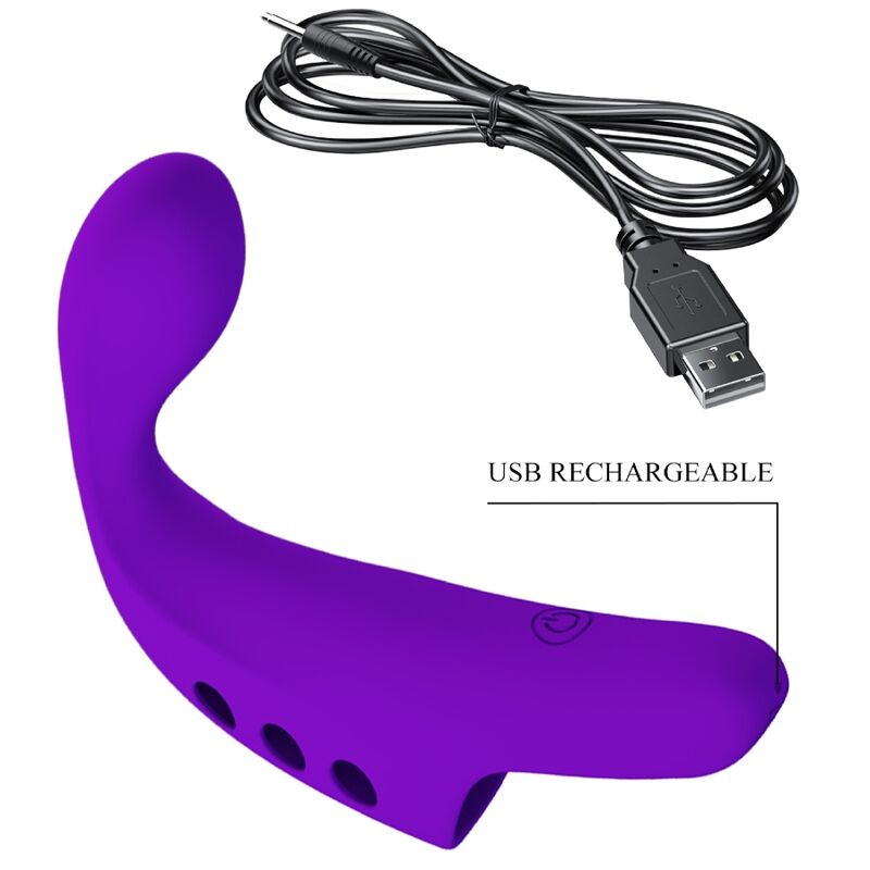 PRETTY LOVE - GORGON PURPLE WIEDERAUFLADBARER FINGERVIBRATOR – Bild 7
