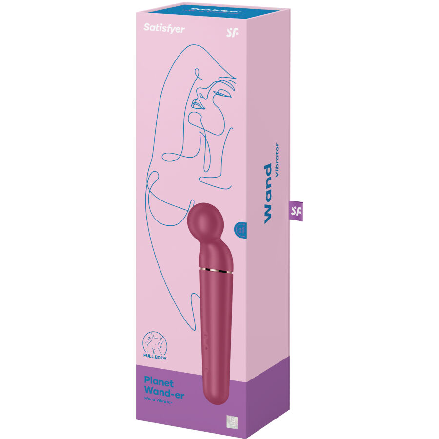 SATISFYER - PLANET WAND-ER MASAJEADOR VIBRADOR BERRY – Bild 3