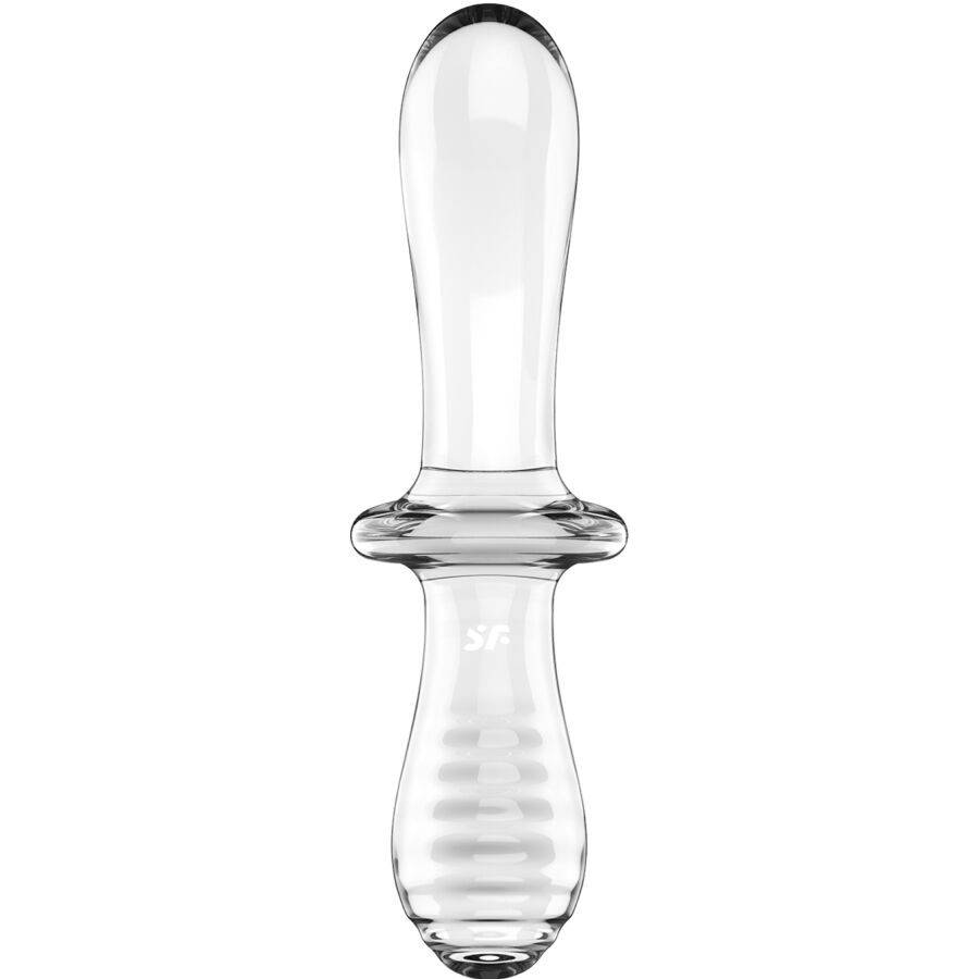 SATISFYER - DOUBLE CRYSTAL DILDO TRANSPARENTE - Image 4