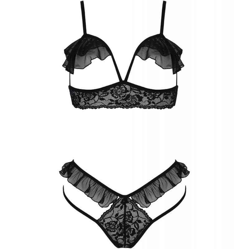 PASSION - DOLLY-SET ZWEITEILIG SCHWARZ S/M – Bild 3