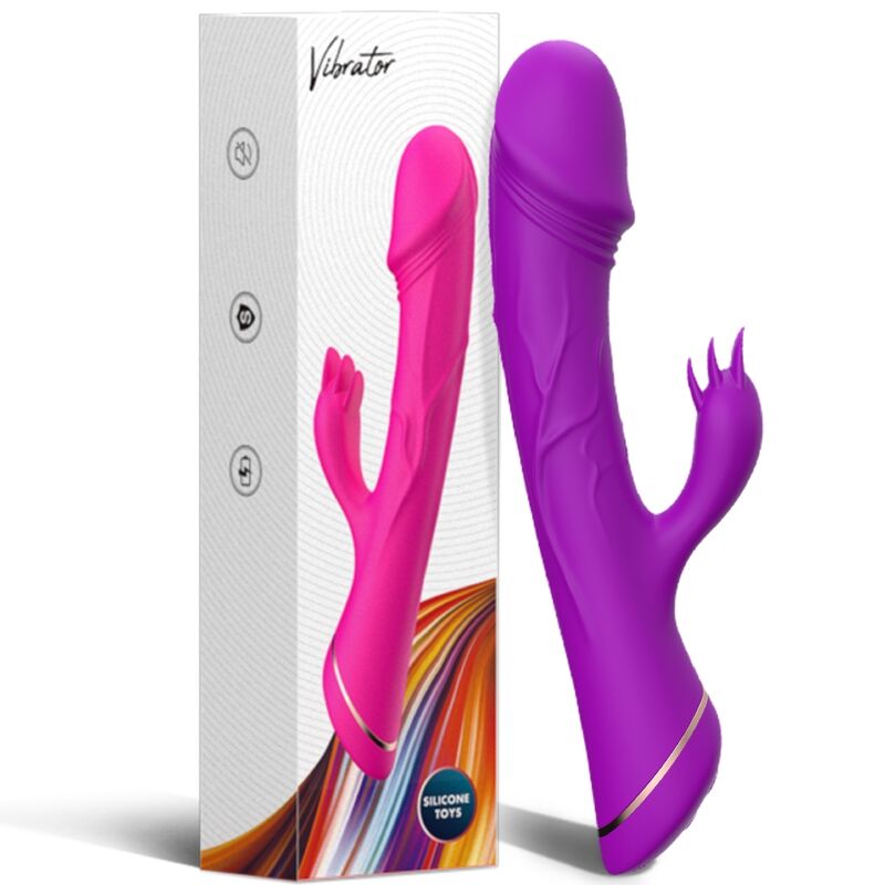 ARMONY - DILDO VIBRATOR KANINCHEN SILIKON LILA – Bild 5