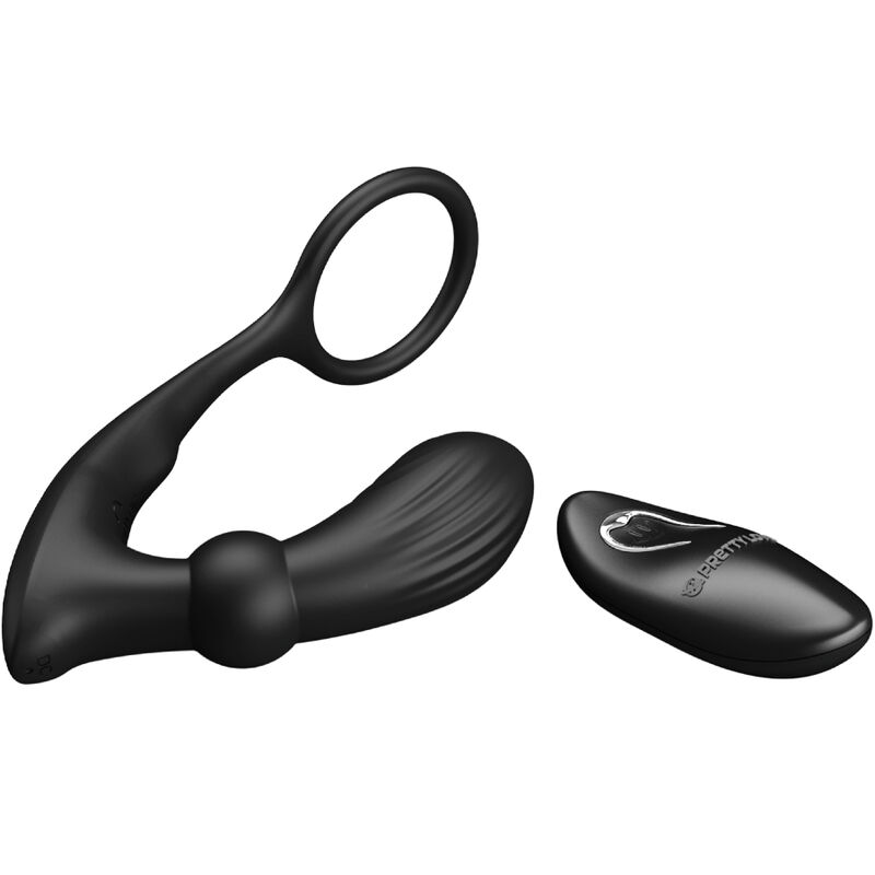 PRETTY LOVE - WARREN BLACK ANALRING & VIBRATOR – Bild 3