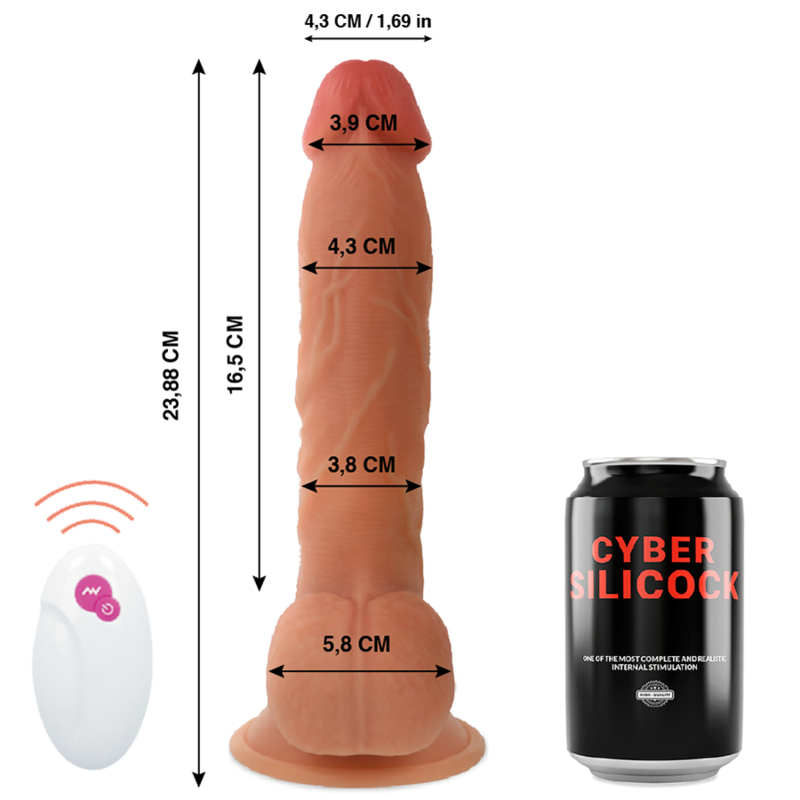 CYBER SILICOCK - FERNBEDIENUNG REALISTISCH MR JOHN 23.88 CM -O- 4.3 CM – Bild 5