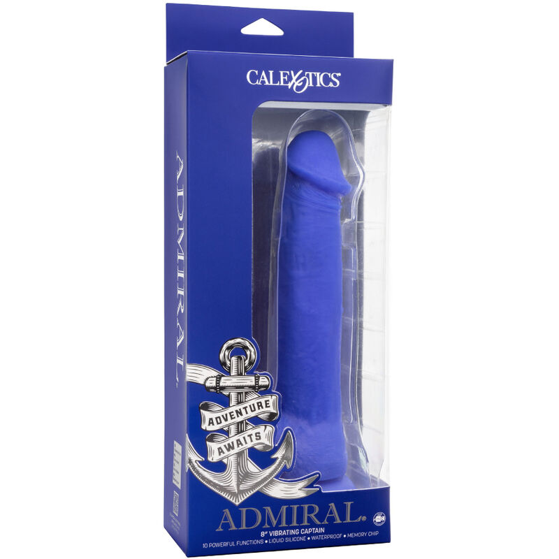 CALEXOTICS - ADMIRAL KAPITN REALISTISCHER DILDO-VIBRATOR BLAU – Bild 5