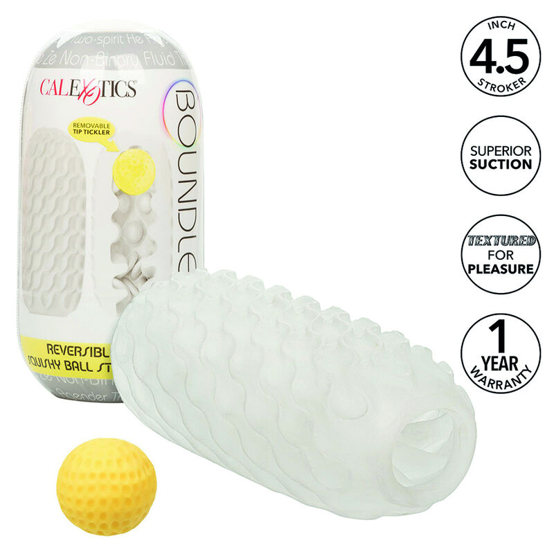 CALEXOTICS - BOUNDLESS REVERSIBLE SQUISHY BALL STROKE GRAU – Bild 10