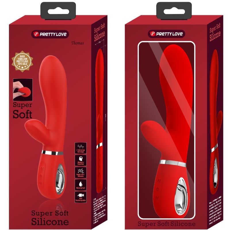 PRETTY LOVE - THOMAS MULTIFUNKTIONS-G-SPOT-VIBRATOR ROT – Bild 6