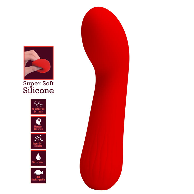 PRETTY LOVE - FAUN WIEDERAUFLADBARER VIBRATOR ROT – Bild 6