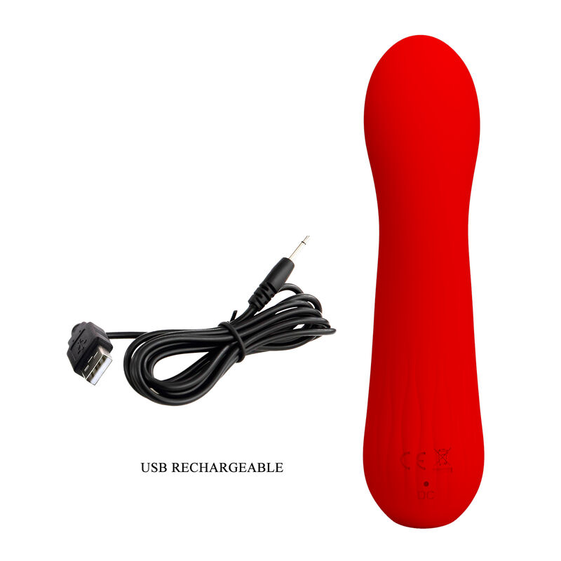 PRETTY LOVE - FAUN WIEDERAUFLADBARER VIBRATOR ROT – Bild 3