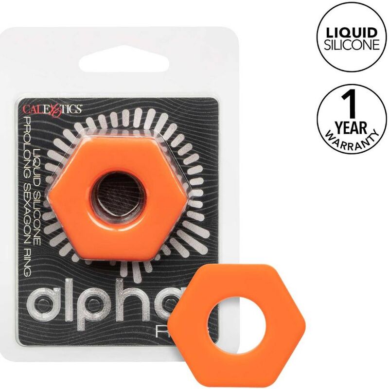 CALEXOTICS - ALPHA PROLONG SEXAGON RING ORANGE – Bild 6