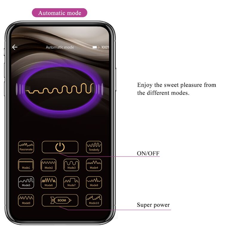 PRETTY LOVE - NYMPH VIBRIERENDES EI APP-GESTEUERT LILA – Bild 8