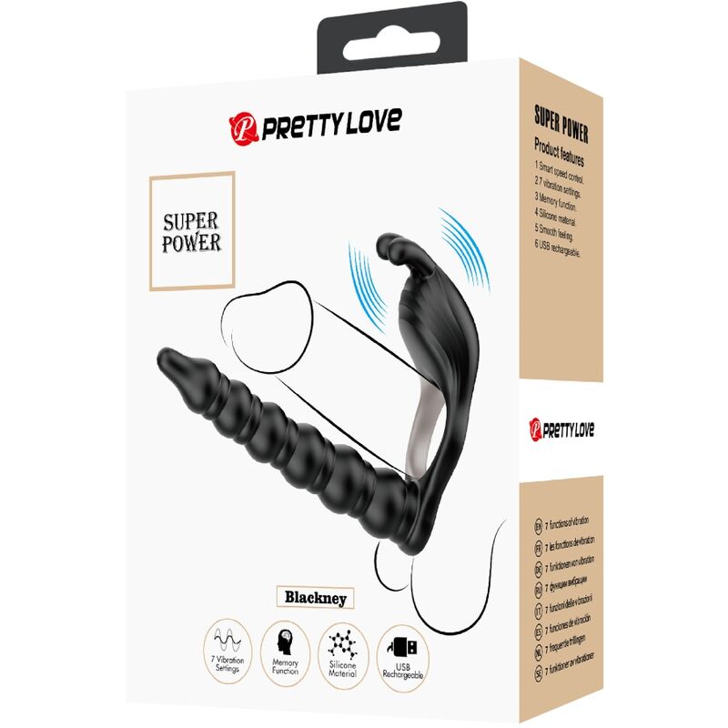 PRETTY LOVE - BLACKNEY PENISRINGE MIT VIBRATOR-PLUG – Bild 6