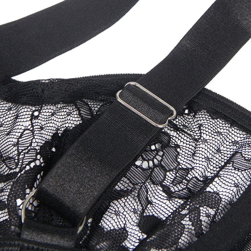 SUBBLIME - TEDDY CON LIGA DETALLE ENCAJES Y TIRAS NEGRO S/M – Bild 9