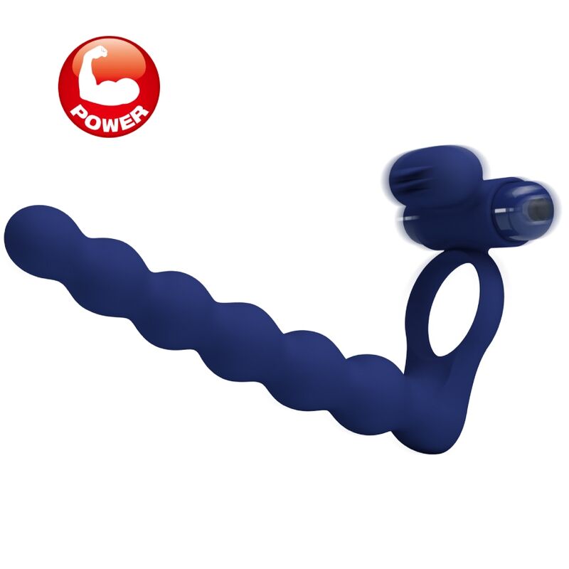 PRETTY LOVE - AJMAL VIBRATIONSRING MIT STECKER BLAU – Bild 4