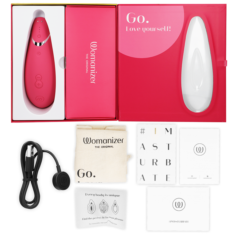 WOMANIZER - PREMIUM 2 KLITORALSTIMULATOR HIMBEERE – Bild 3