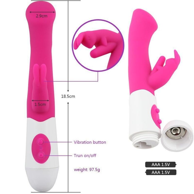 ARMONY - RABBIT VIBRATOR & STIMULATOR G-SPOT 10 GESCHWINDIGKEITEN ROSA – Bild 3
