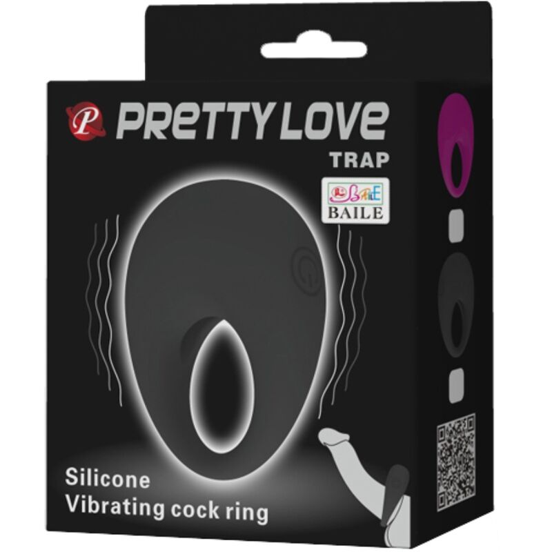 PRETTY LOVE - TRAP VIBRATORRING SCHWARZ – Bild 8