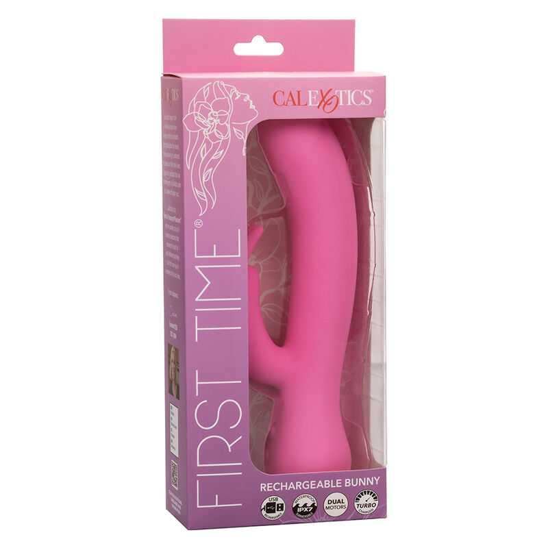 CALEXOTICS - FIRST TIME VIBRATOR RABBIT WIEDERAUFLADBAR ROSA – Bild 4
