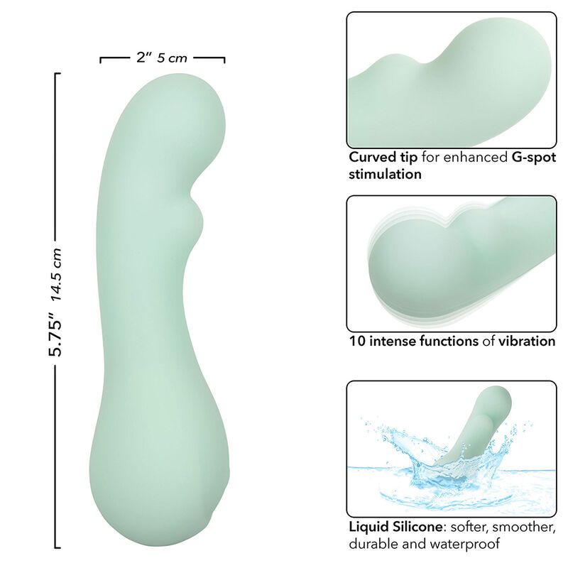 CALEXOTICS - PACIFICA BORA BORA ESTIMULATOR G-SPOT 10 VIBRATIONEN AQUA – Bild 4