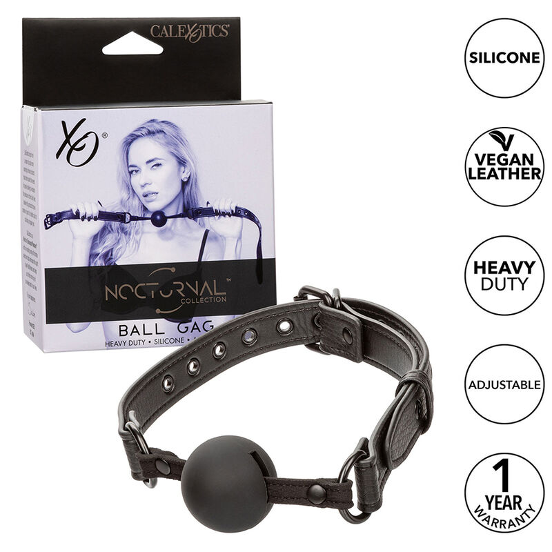 CALEXOTICS - NOCTURNAL BALL GAG SILIKON SCHWARZ – Bild 7