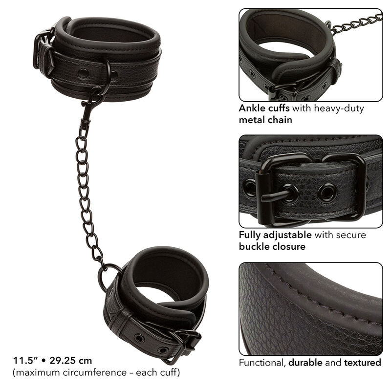 CALEXOTICS - NOCTURNAL FUSSMANSCHETTEN LEDER VERSTELLBAR SCHWARZ – Bild 5