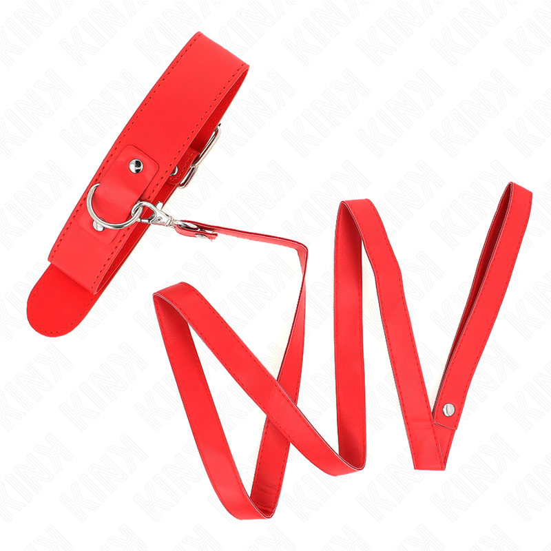 KINK - HALSKETTE MIT GÜRTEL 116 CM ROJO GURT VERSTELLBAR 32-50 CM X 8 CM – Bild 5