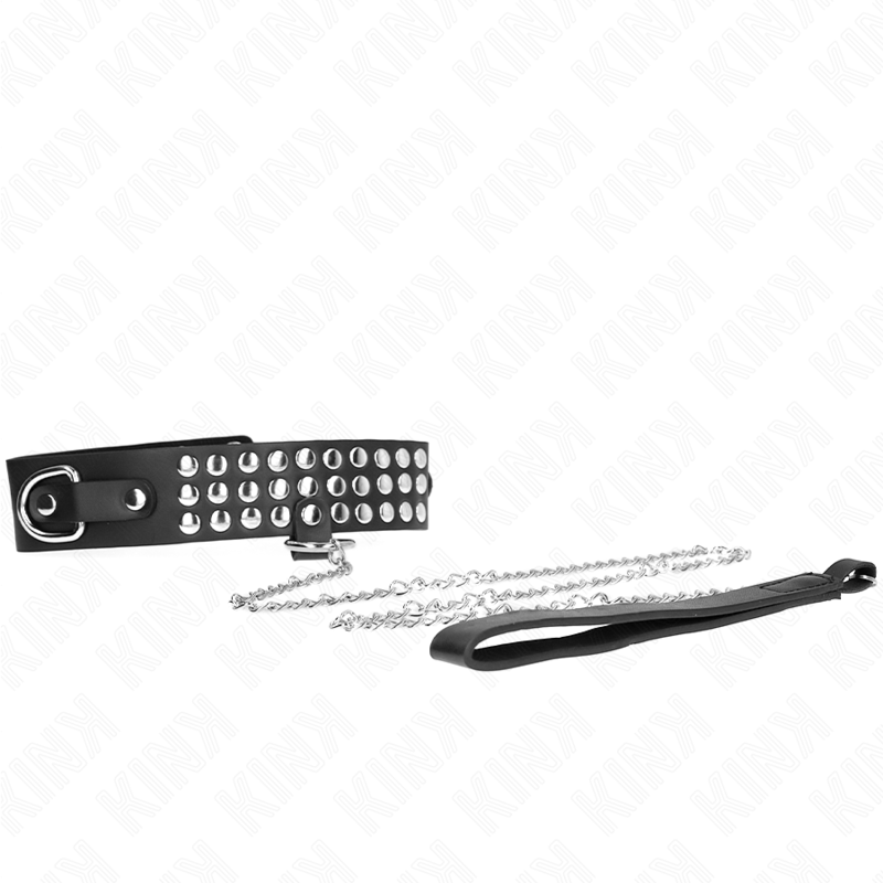KINK - HALSKETTE MIT BAND 65 CM GLÄNZEND VERSTELLBAR 37-42 CM X 5,3 CM – Bild 2