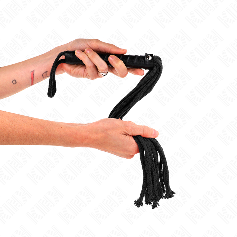 KINK - SCHWARZE SEILPEITSCHE 56 CM – Bild 3