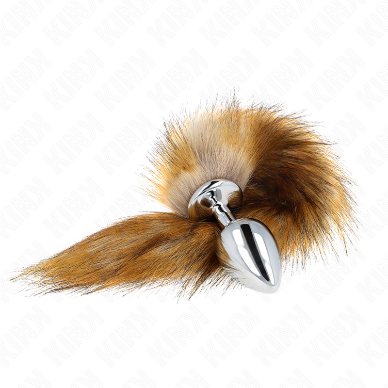 KINK - ANAL PLUG GRÖSSE L 10 X 4 CM MIT KUNSTSTOFFSCHWANZ 40 CM BRAUN – Bild 3