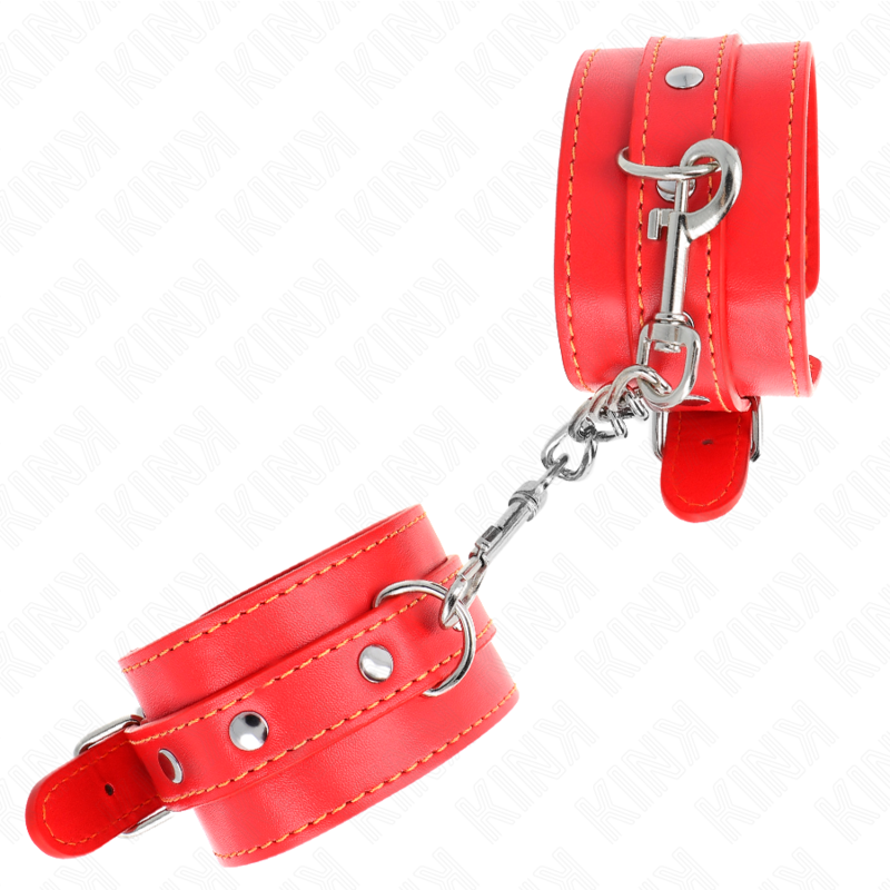 KINK - DÜNNE HANDGELENKSFESSELN ROT VERSTELLBAR 21-33 CM – Bild 3