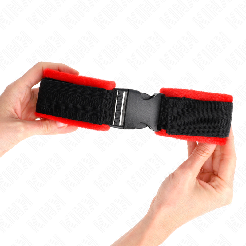 KINK - NYLON BIND KLETT-HANDFESSELN SCHWARZ MODELL 1 VERSTELLBAR 25-35 CM X 6 CM – Bild 4