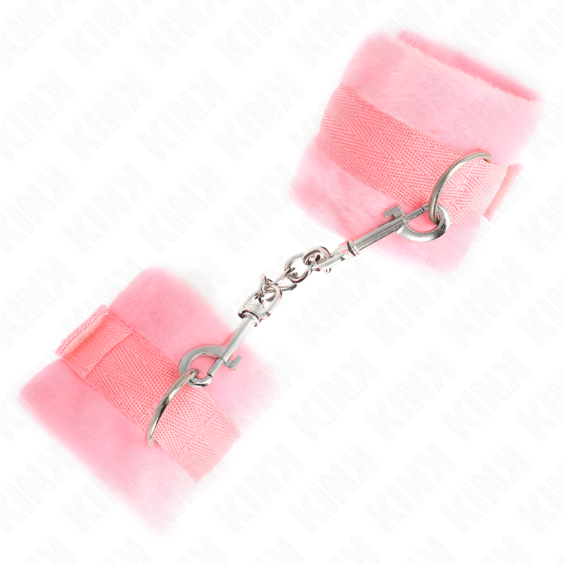 KINK - BEGINNER PELZHANDMANSCHETTEN ROSA 30 X 7 CM – Bild 3