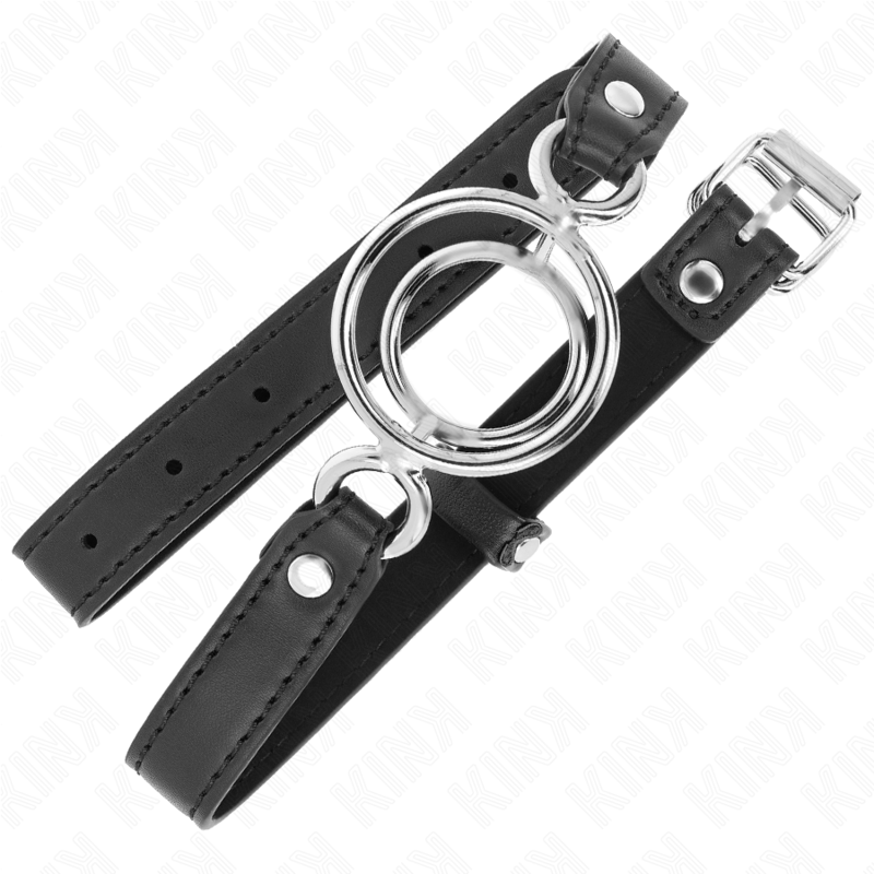 KINK - KNEBEL MIT MEHREREN O-RINGEN 5 CM SCHWARZ 63 X 2,5 CM – Bild 2