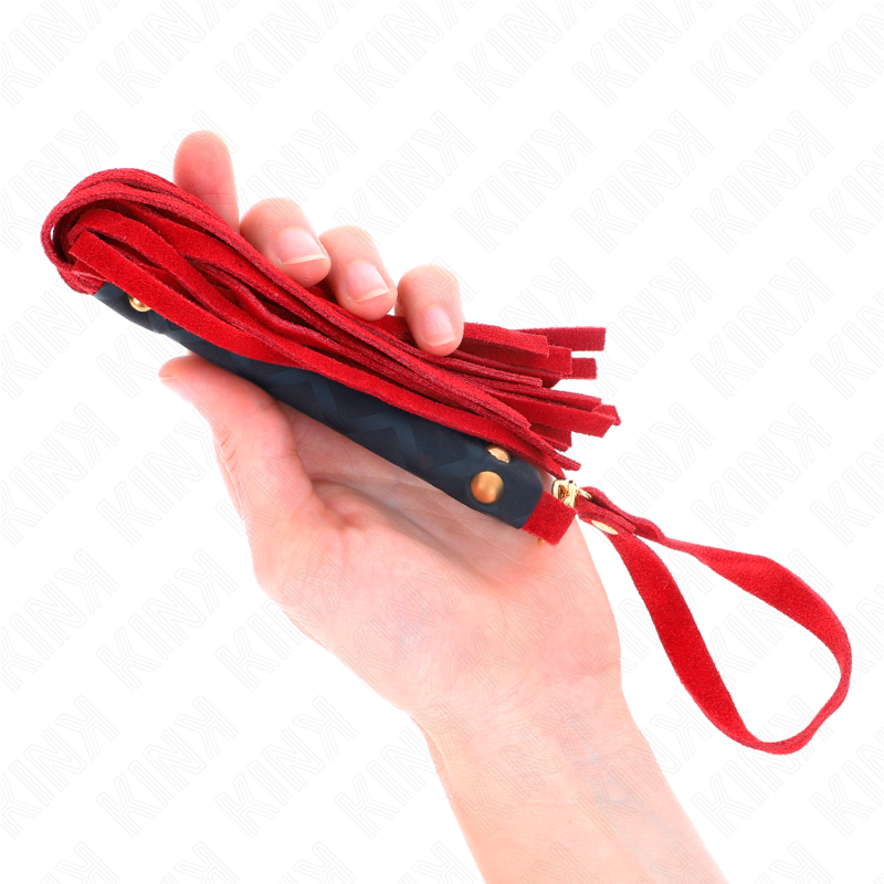 KINK - ROTE WILDLEDER MINI-PEITSCHE 30 CM – Bild 3
