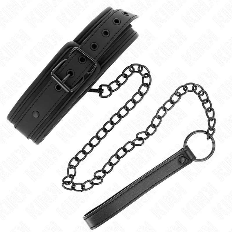 KINK - NEOPREN BONDAGE HALSBAND MODELL 1 MIT GÜRTEL 78 CM VERSTELLBAR 37,5 X 49,5 CM – Bild 4