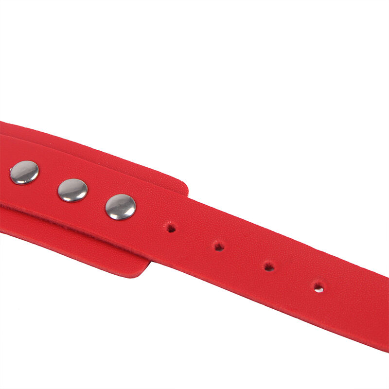 SUBBLIME - 953706 HANDSCHELLEN MIT BONDAGE-GÜRTEL ROT EINE GRÖSSE – Bild 9