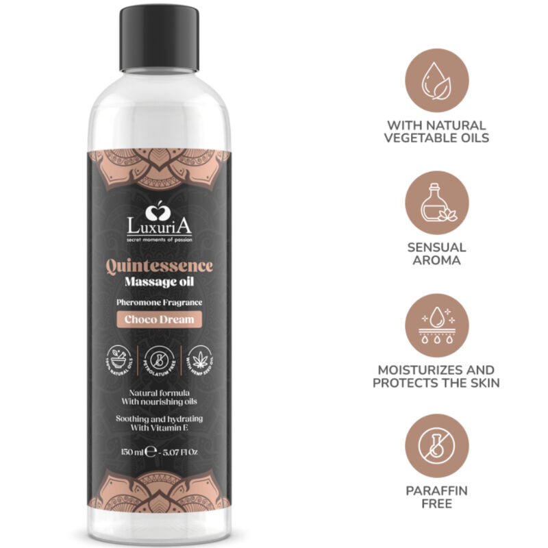 INTIMATELINE LUXURIA - MASSAGEÖL SCHOKOLADE 150 ML – Bild 3