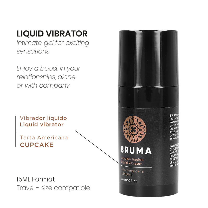 BRUMA - FLÜSSIGER VIBRATOR ULTRA GLEITEND CUPCAKE 15 ML – Bild 3