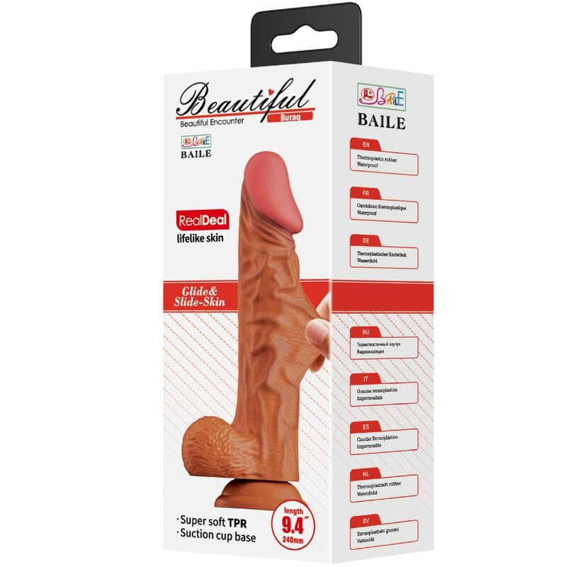 BAILE - BURAQ REALISTISCHER DILDO 24 CM FLEISCH – Bild 5