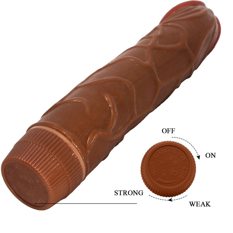 BAILE - BOB REALISTISCHER VIBRATOR 22,5 CM MULATTE – Bild 4