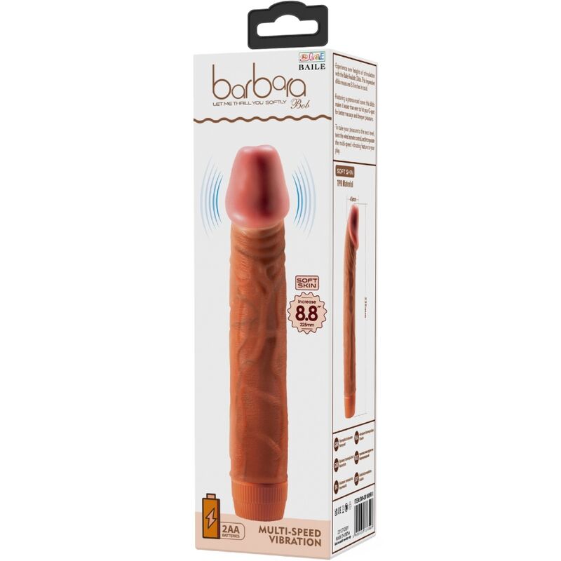 BAILE - BOB REALISTISCHER VIBRATOR 22,5 CM MULATTE – Bild 6