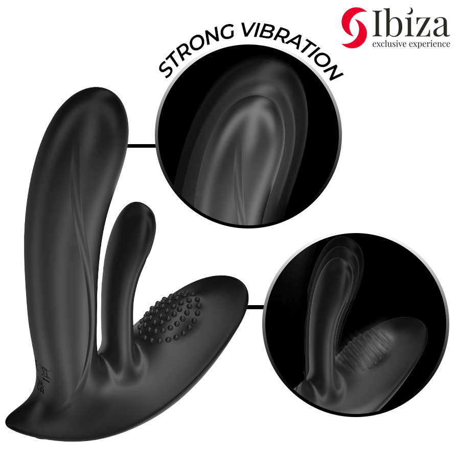IBIZA – TRAGBARER VIBRATOR MIT G-PUNKT- UND KLITORISSTIMULATION MIT FERNBEDIENUNG – Bild 3