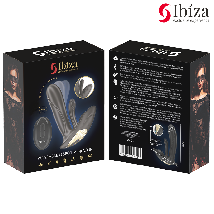 IBIZA – TRAGBARER VIBRATOR MIT G-PUNKT- UND KLITORISSTIMULATION MIT FERNBEDIENUNG – Bild 6