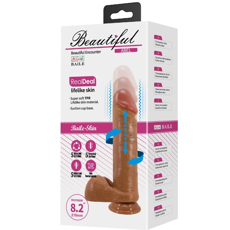 BAILE - ABEL REALISTISCHER DILDO 21 CM MULATTE – Bild 4