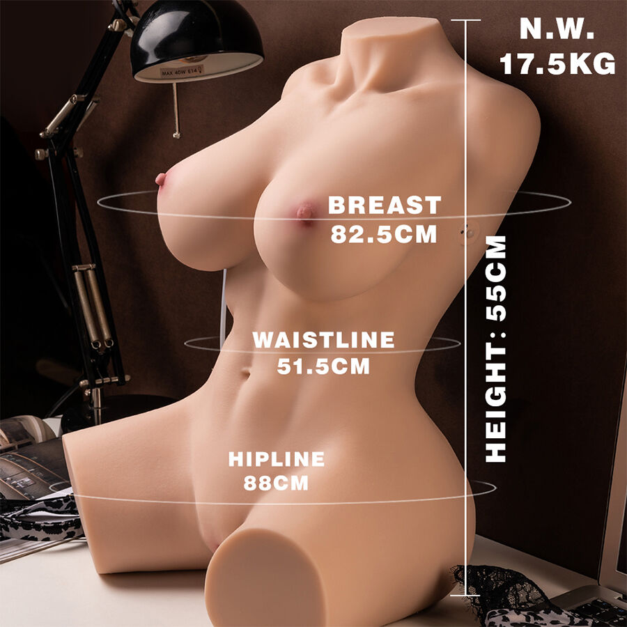 XISE - MURIEL Realistischer weiblicher Torso mit Stoßfunktion, 55 cm – Bild 4