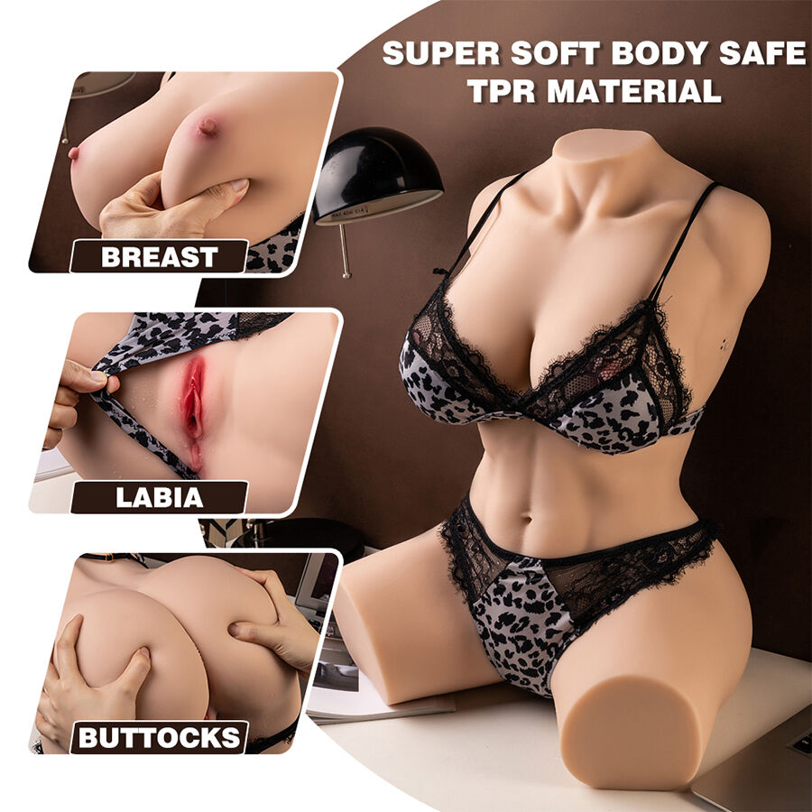 XISE - MURIEL Realistischer weiblicher Torso mit Stoßfunktion, 55 cm – Bild 7