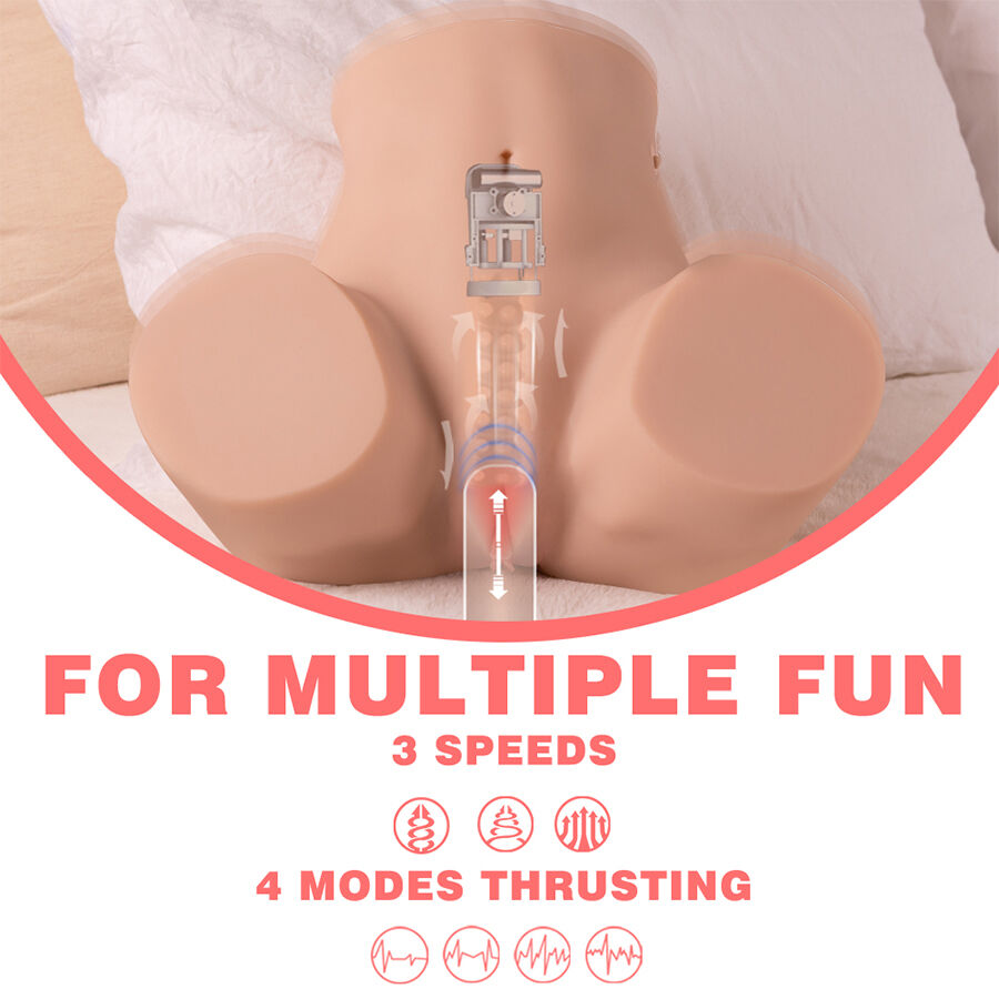 XISE - DANAE STOSSENDER REALISTISCHER VAGINA-MASTUBADOR MIT VIBRATION IN MEHREREN POSITIONEN – Bild 4