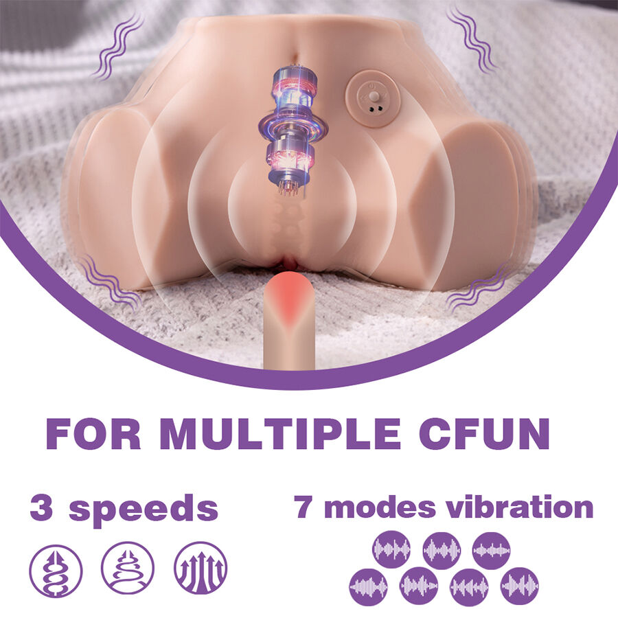 XISE - FENNIE Realistischer Masturbator mit Vibrationsfunktion und mehreren Positionen für Vagina und Anus – Bild 9